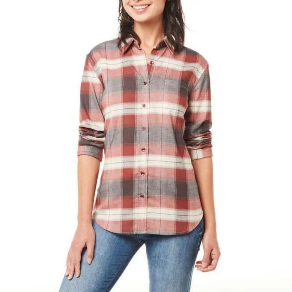 Weatherproof Vintage Women’s Medium Button Up Plaid Shirt